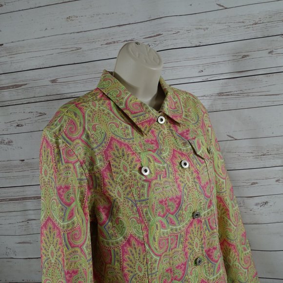 Classiques Entier Paisley Denim Jean Jacket - Picture 3 of 11